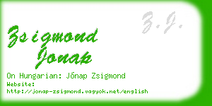 zsigmond jonap business card